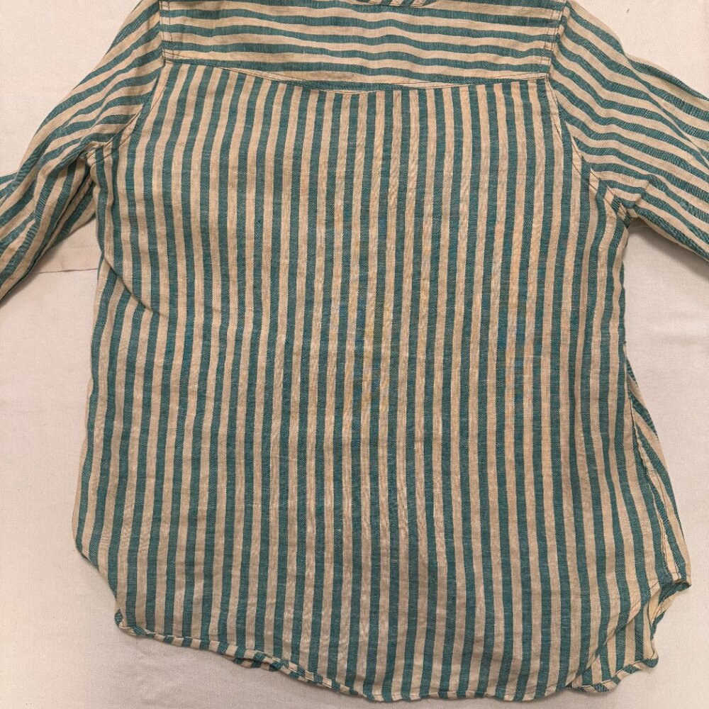 SCARTI LAB STRIPED LINEN SHIRT - Picture 7 of 8